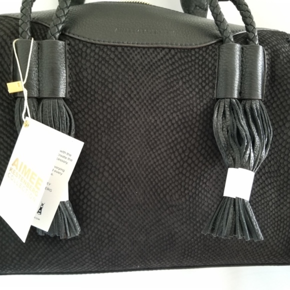 Aimee Kestenberg Genuine Leather Satchel Bag NEW - Picture 4 of 8